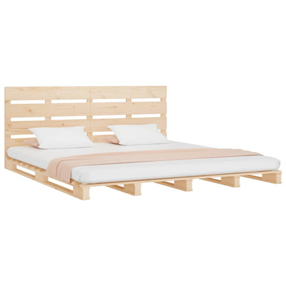Bed Frame | Natural wood | Solid pine wood (untreated) | 140x190 cm