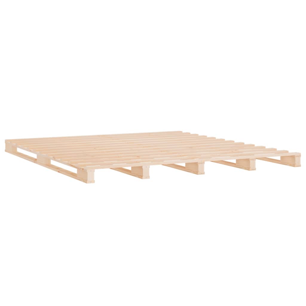Bed Frame | Natural wood | Solid pine wood (untreated) | 140x190 cm