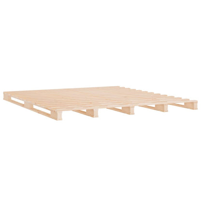 Bed Frame | Natural wood | Solid pine wood (untreated) | 140x190 cm