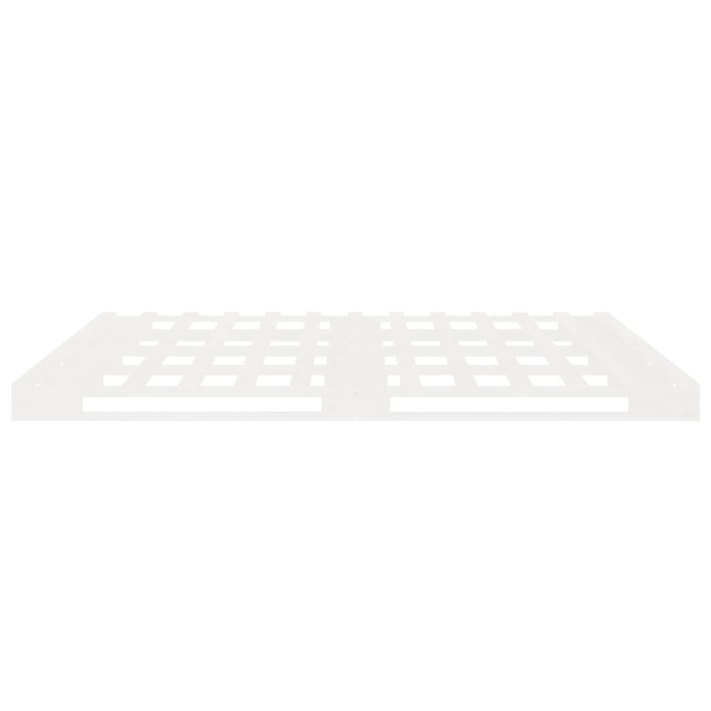 Bed Frame without Mattress White 140x190 cm Solid Wood Pine