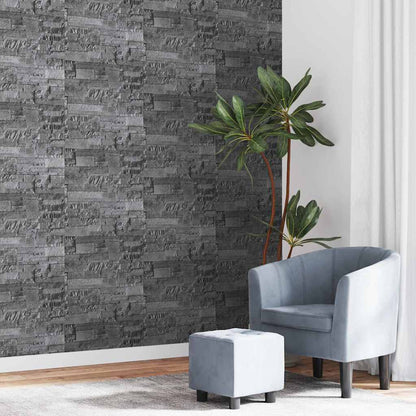 Wallpaper 3D Stone Look Black 10x0.53 m Non-woven