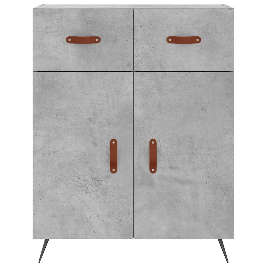 Sideboard Concrete Grey 69.5x34x90 cm Engineered Wood