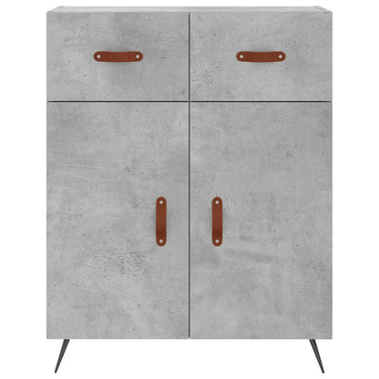 Sideboard Concrete Grey 69.5x34x90 cm Engineered Wood