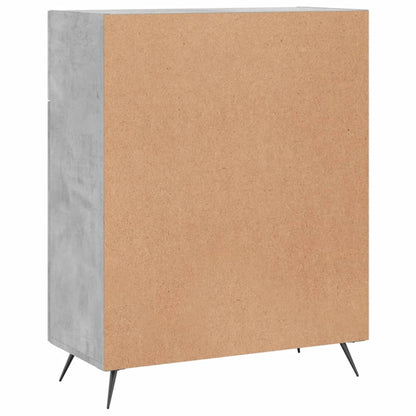 Sideboard Concrete Grey 69.5x34x90 cm Engineered Wood