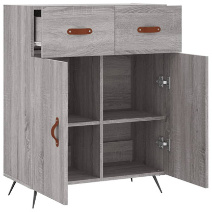 Sideboard Grey Sonoma 69.5x34x90 cm Engineered Wood