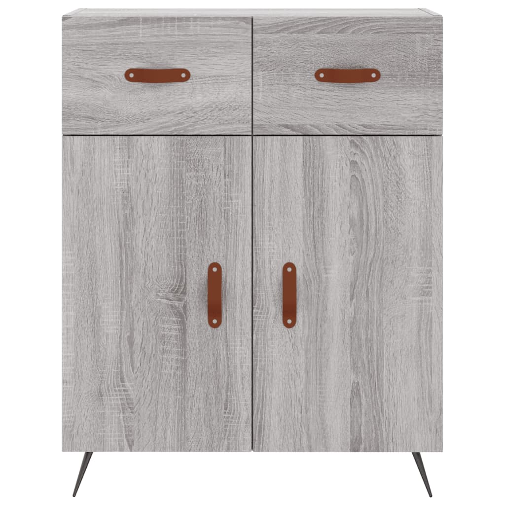 Sideboard Grey Sonoma 69.5x34x90 cm Engineered Wood