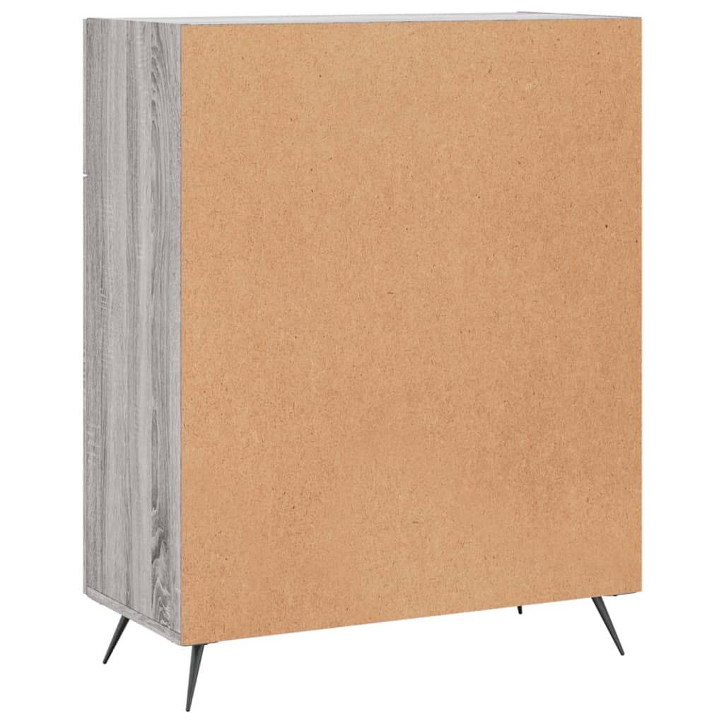 Sideboard Grey Sonoma 69.5x34x90 cm Engineered Wood