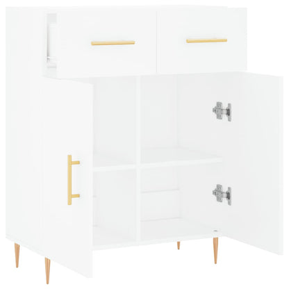 Sideboard White 69.5x34x90 cm Engineered Wood
