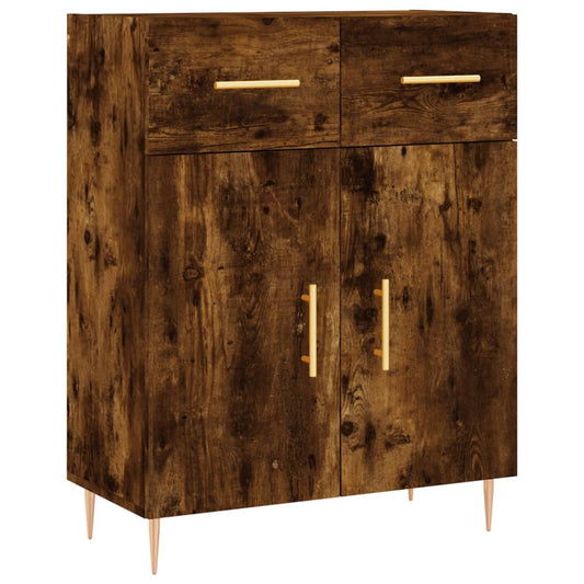 Sideboard Smoked Oak 69,5x34x90 cm Engineered Wood