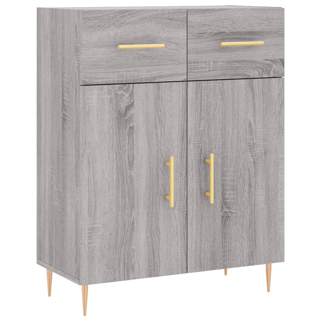 Sideboard Grey Sonoma 69,5x34x90 cm Engineered Wood