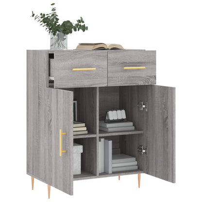 Sideboard Grey Sonoma 69,5x34x90 cm Engineered Wood
