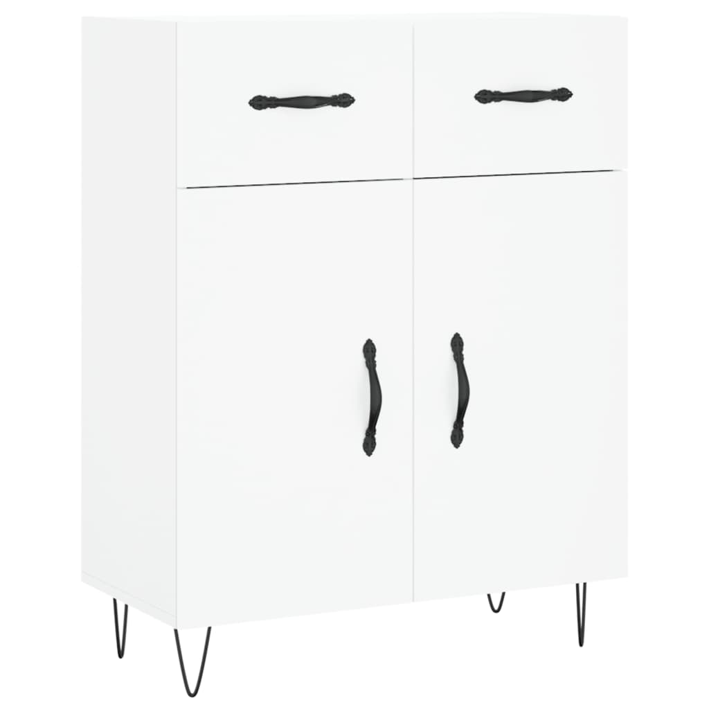 Sideboard White 69.5x34x90 cm Engineered Wood