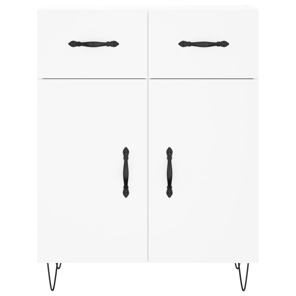 Sideboard White 69.5x34x90 cm Engineered Wood