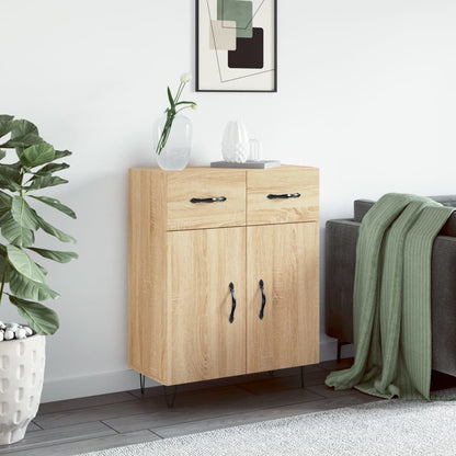 Sideboard Sonoma Oak 69.5x34x90 cm Engineered Wood