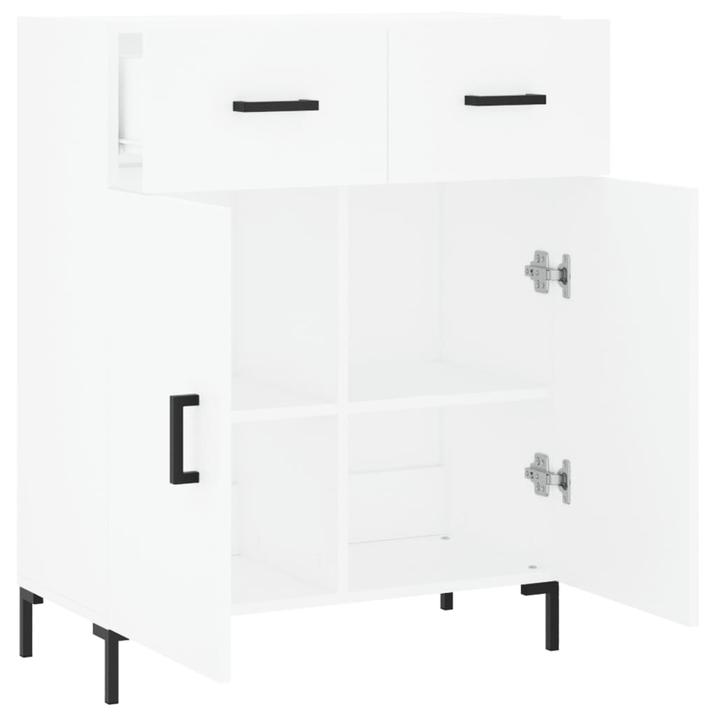 Sideboard White 69.5x34x90 cm Engineered Wood