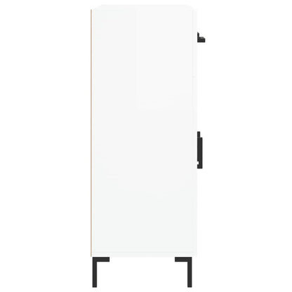 Sideboard High Gloss White 69.5x34x90 cm Engineered Wood
