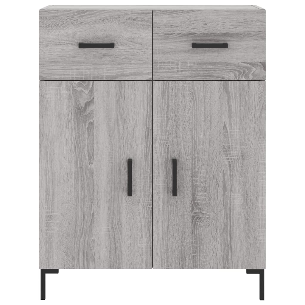 Sideboard Grey Sonoma 69.5x34x90 cm Engineered Wood