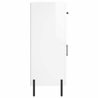 Sideboard High Gloss White 69.5x34x90 cm Engineered Wood