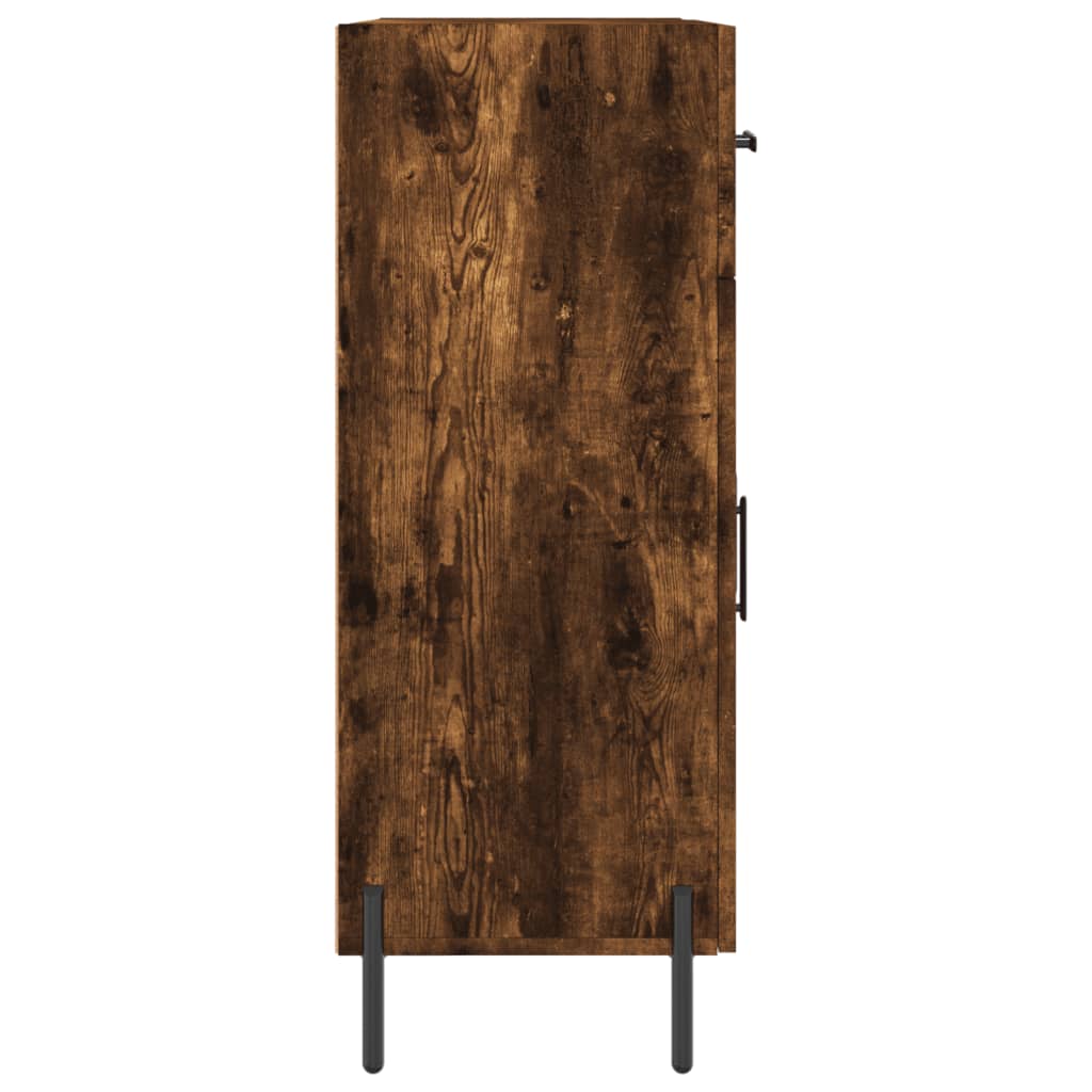 Sideboard Smoked Oak 69.5x34x90 cm Engineered Wood