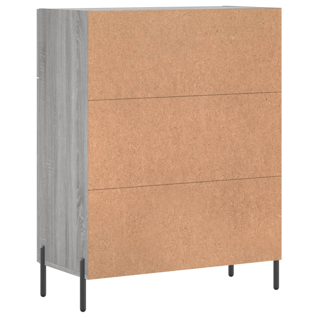 Sideboard Grey Sonoma 69.5x34x90 cm Engineered Wood