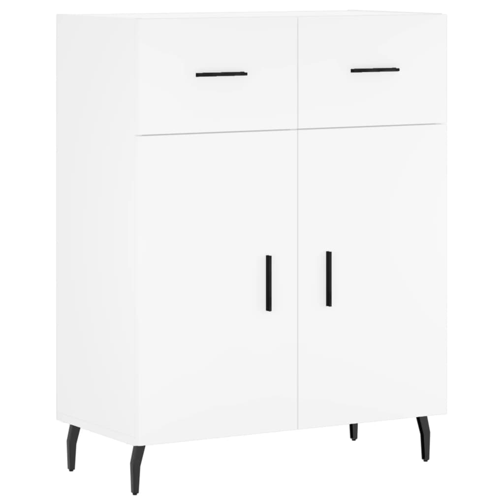 Sideboard White 69.5x34x90 cm Engineered Wood