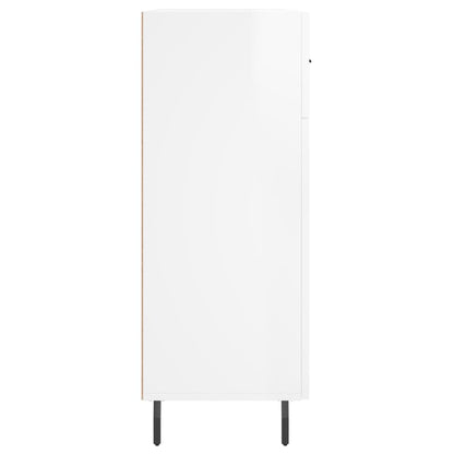 Sideboard High Gloss White 69.5x34x90 cm Engineered Wood