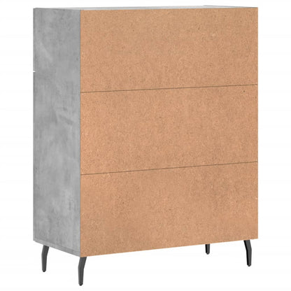 Sideboard Concrete Grey 69.5x34x90 cm Engineered Wood
