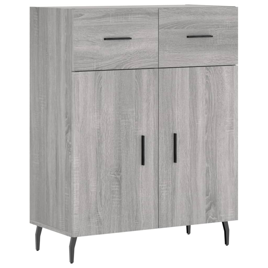 Sideboard Grey Sonoma 69,5x34x90 cm Engineered Wood