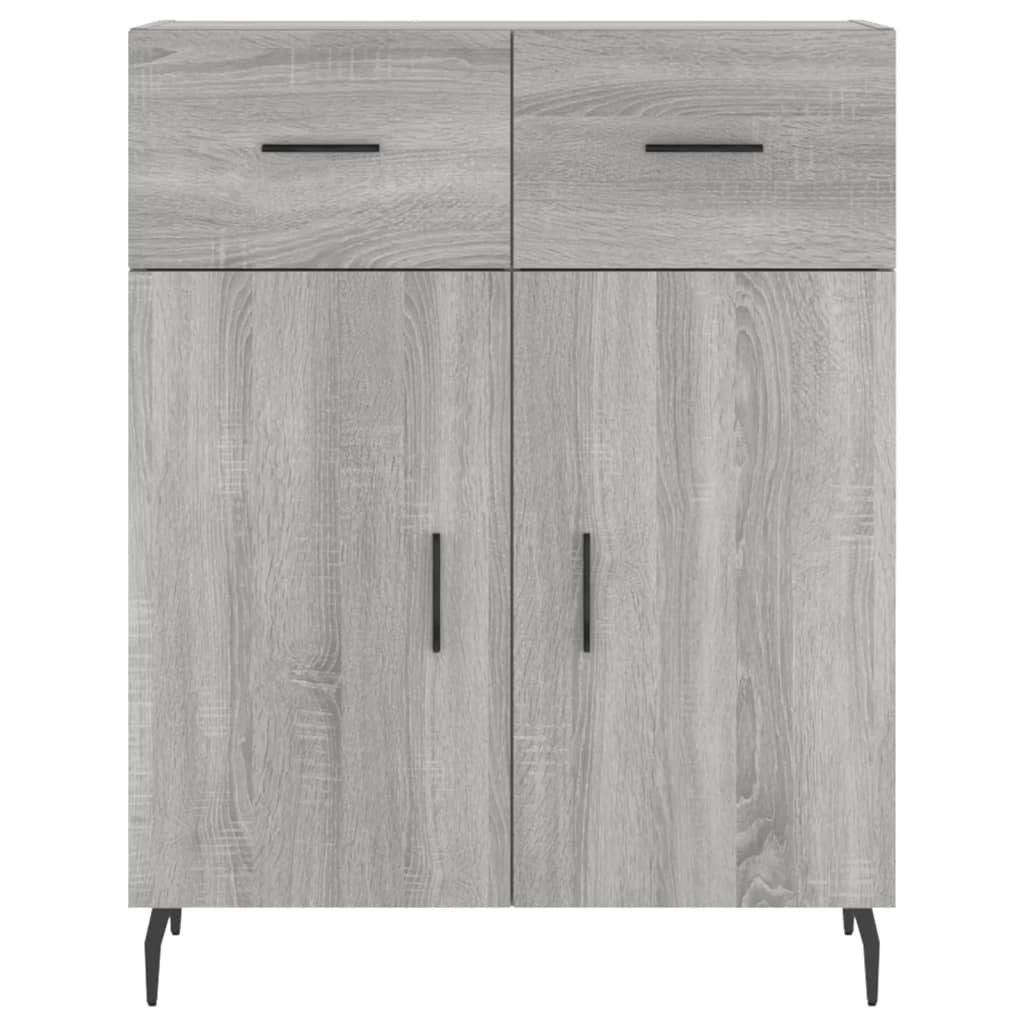 Sideboard Grey Sonoma 69,5x34x90 cm Engineered Wood