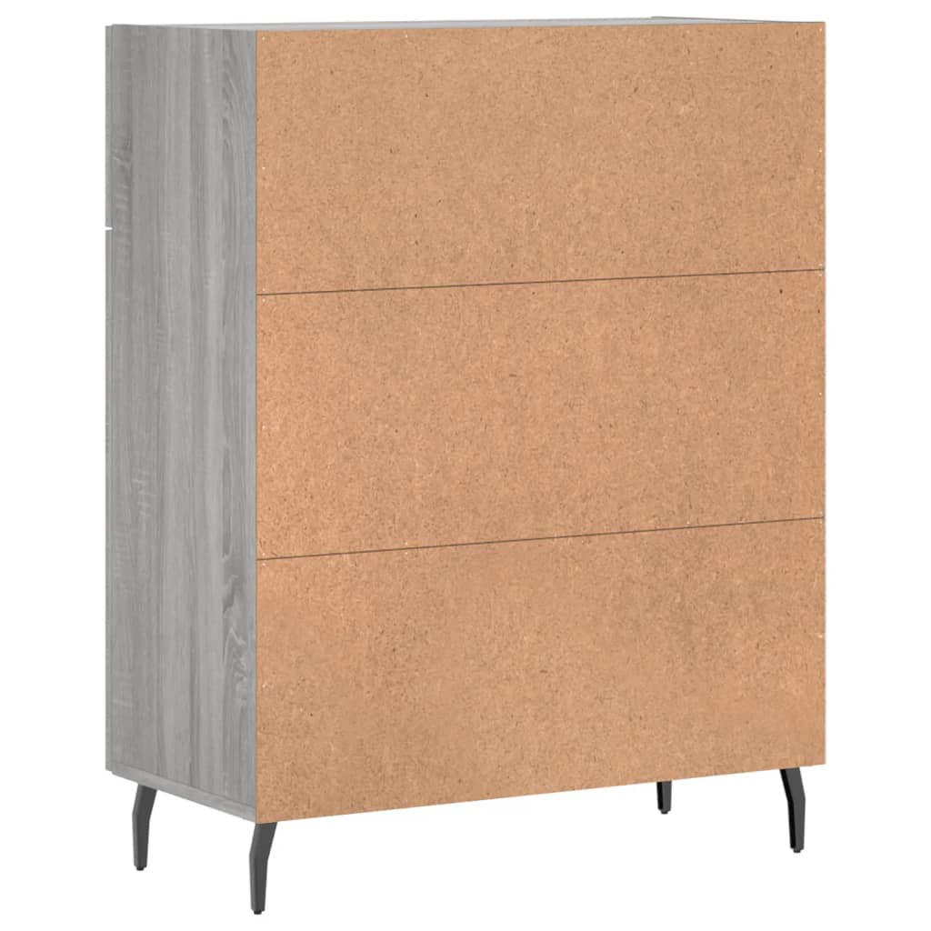 Sideboard Grey Sonoma 69,5x34x90 cm Engineered Wood