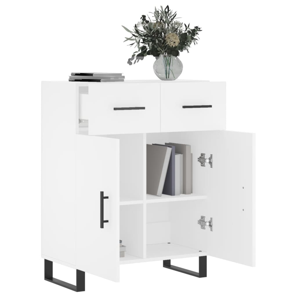 Sideboard White 69.5x34x90 cm Engineered Wood