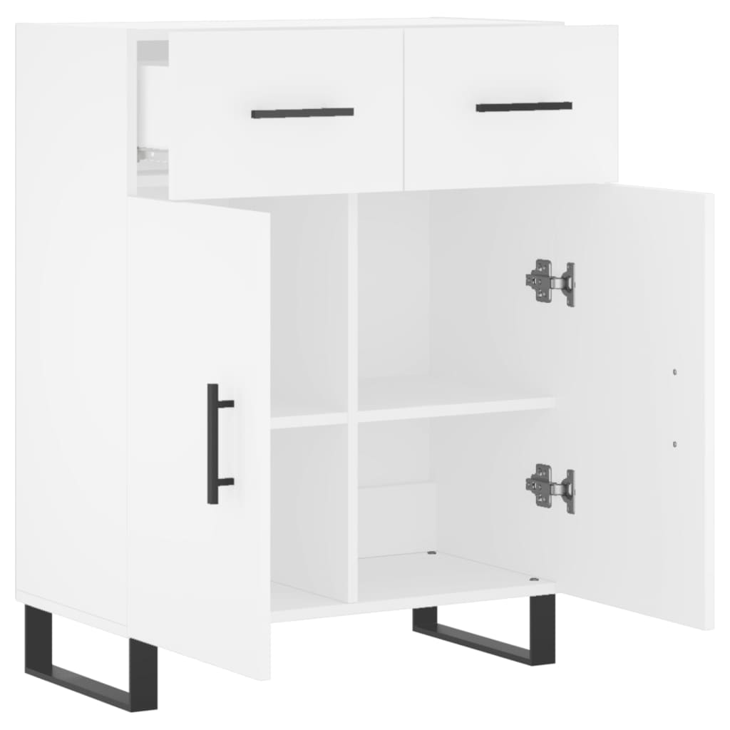 Sideboard White 69.5x34x90 cm Engineered Wood