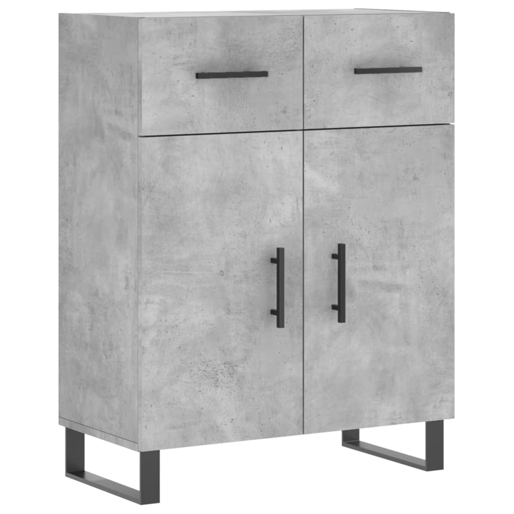 Sideboard Concrete Grey 69,5x34x90 cm Engineered Wood