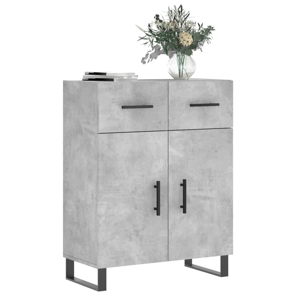 Sideboard Concrete Grey 69,5x34x90 cm Engineered Wood