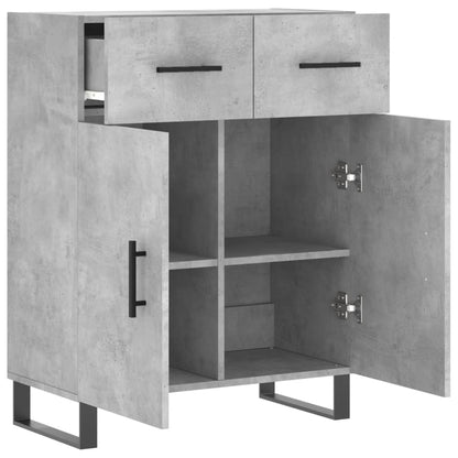 Sideboard Concrete Grey 69,5x34x90 cm Engineered Wood