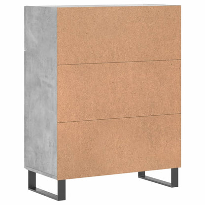 Sideboard Concrete Grey 69,5x34x90 cm Engineered Wood