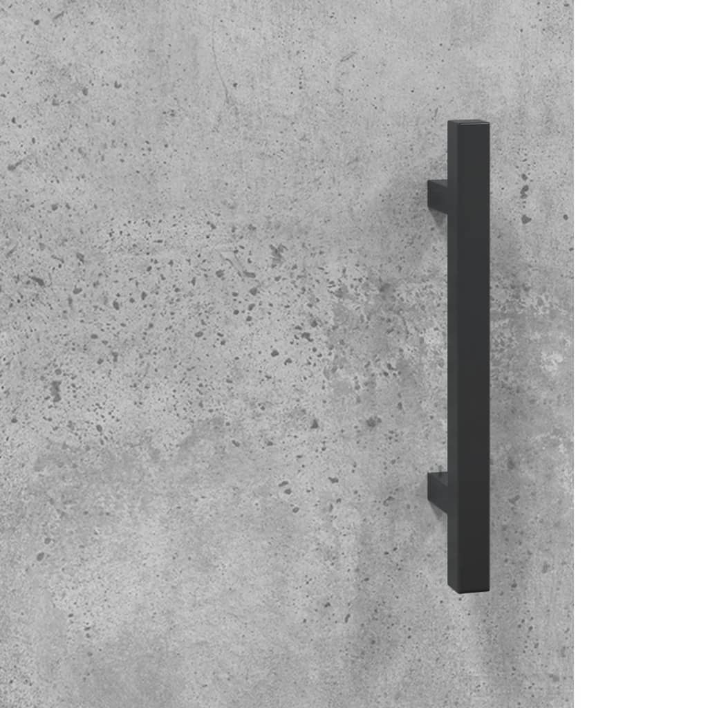 Sideboard Concrete Grey 69,5x34x90 cm Engineered Wood
