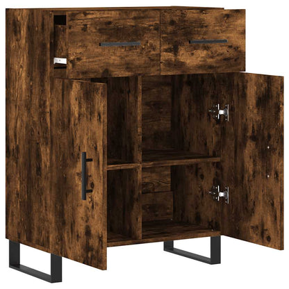 Sideboard Smoked Oak 69,5x34x90 cm Engineered Wood