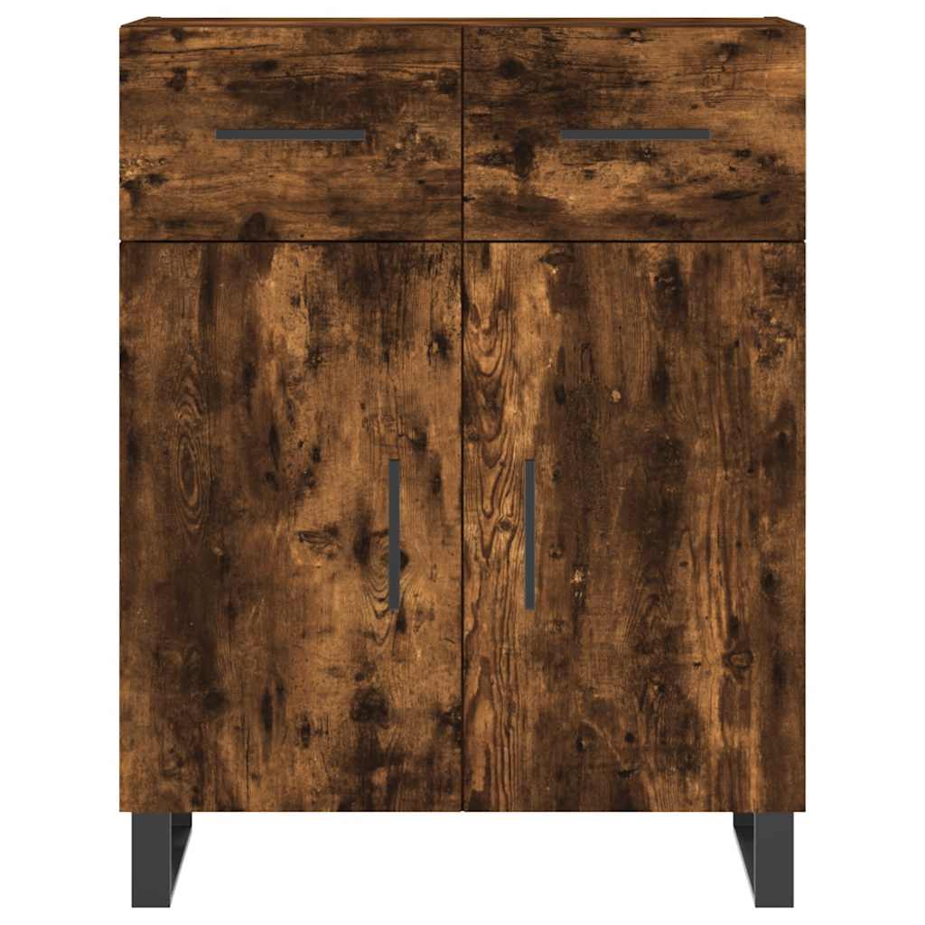 Sideboard Smoked Oak 69,5x34x90 cm Engineered Wood