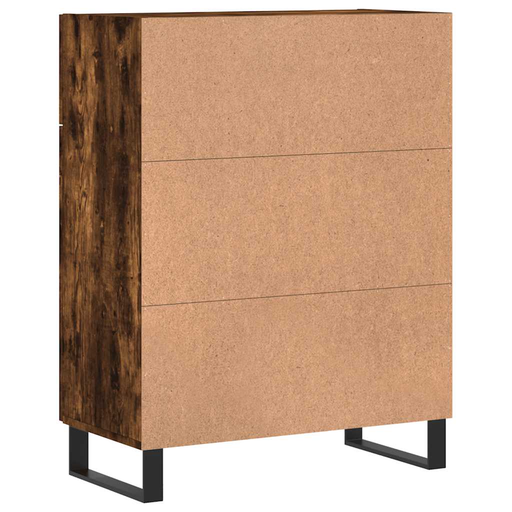Sideboard Smoked Oak 69,5x34x90 cm Engineered Wood