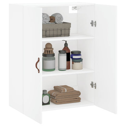 Wall Mounted Cabinet White 69,5x34x90 cm