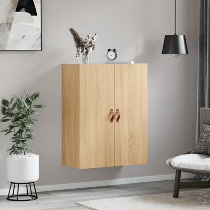 Wall Mounted Cabinet Sonoma Oak 69,5x34x90 cm