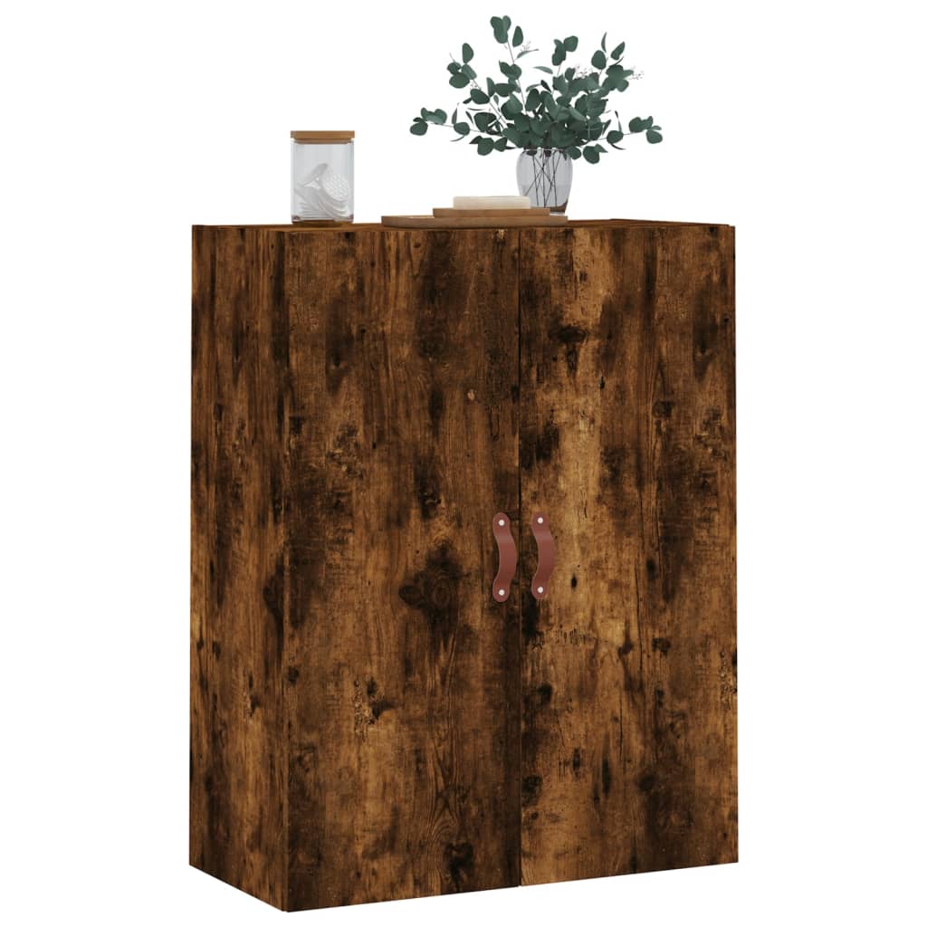 Wall Mounted Cabinet Smoked Oak 69,5x34x90 cm