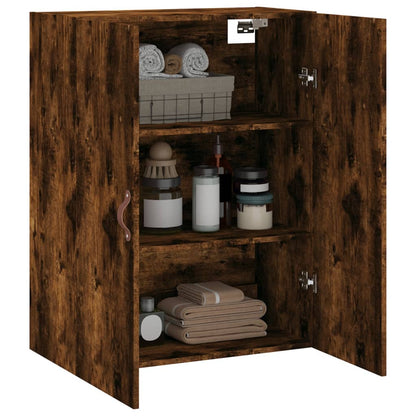 Wall Mounted Cabinet Smoked Oak 69,5x34x90 cm
