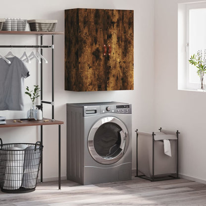 Wall Mounted Cabinet Smoked Oak 69,5x34x90 cm