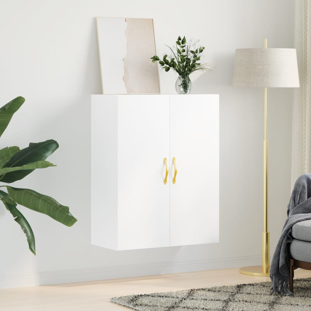 Wall Mounted Cabinet White 69,5x34x90 cm