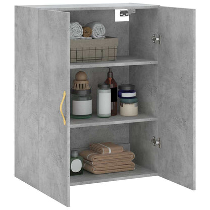 Wall Mounted Cabinet Concrete Grey 69,5x34x90 cm