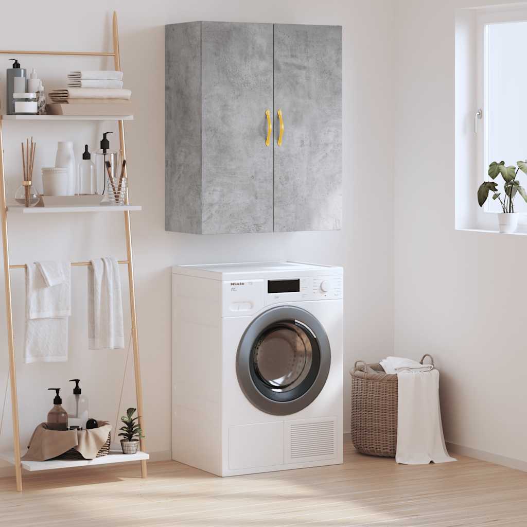 Wall Mounted Cabinet Concrete Grey 69.5x34x90 cm