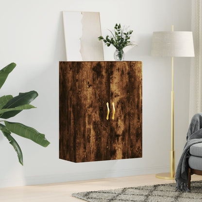 Wall Mounted Cabinet Smoked Oak 69,5x34x90 cm