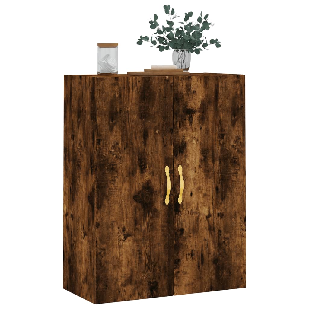 Wall Mounted Cabinet Smoked Oak 69,5x34x90 cm